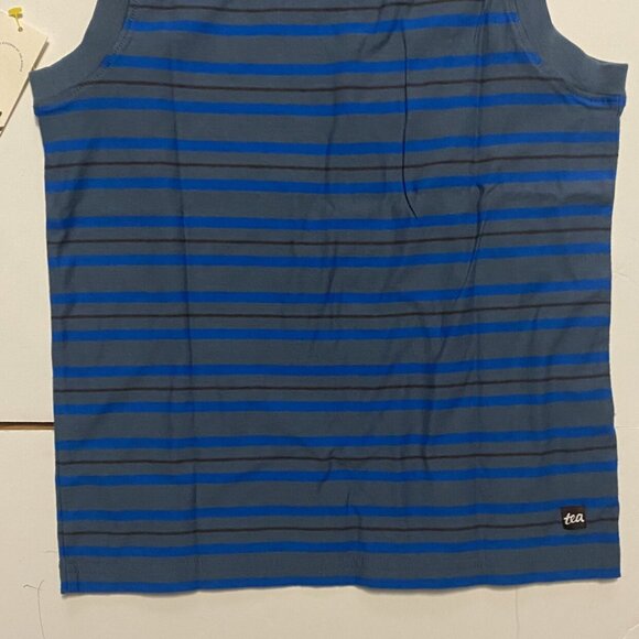 NWT Tea Collection Muscle Tank Mykonos Blue Size 8 - Picture 6 of 6